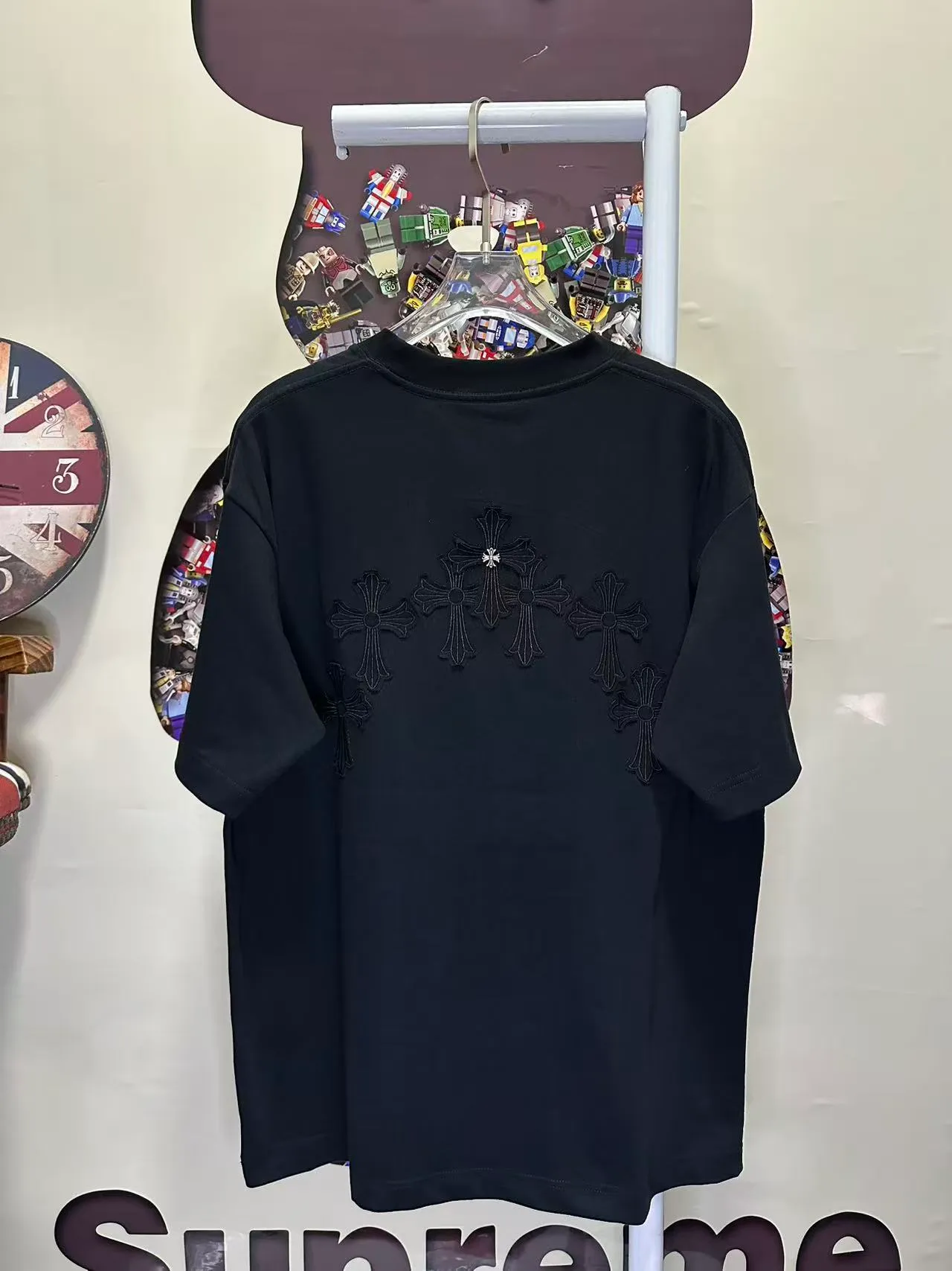 L 26876# 𝗖𝗵𝗿𝗼𝗺𝗲 𝗛𝗲𝗮𝗿𝘁𝘀 New Arrival Original ！ ： ➕100% 。 ： 🪡 ：White Black Gray Size：S XXL